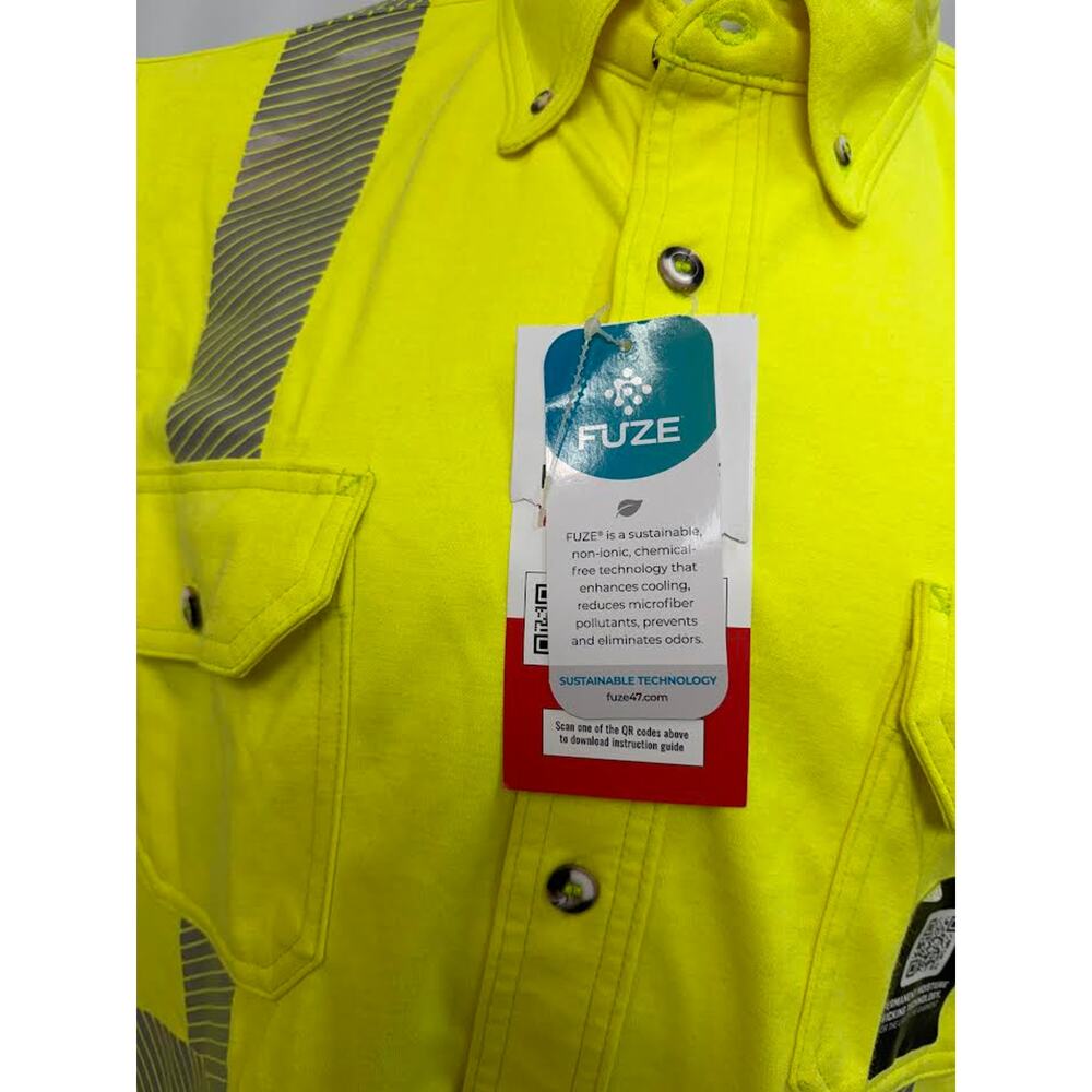 NEW!‎ LAKELAND ISH65DH29RT-LG Westex DH FR Shirt, Hi-Vis LG/TL - Picture 7 of 12